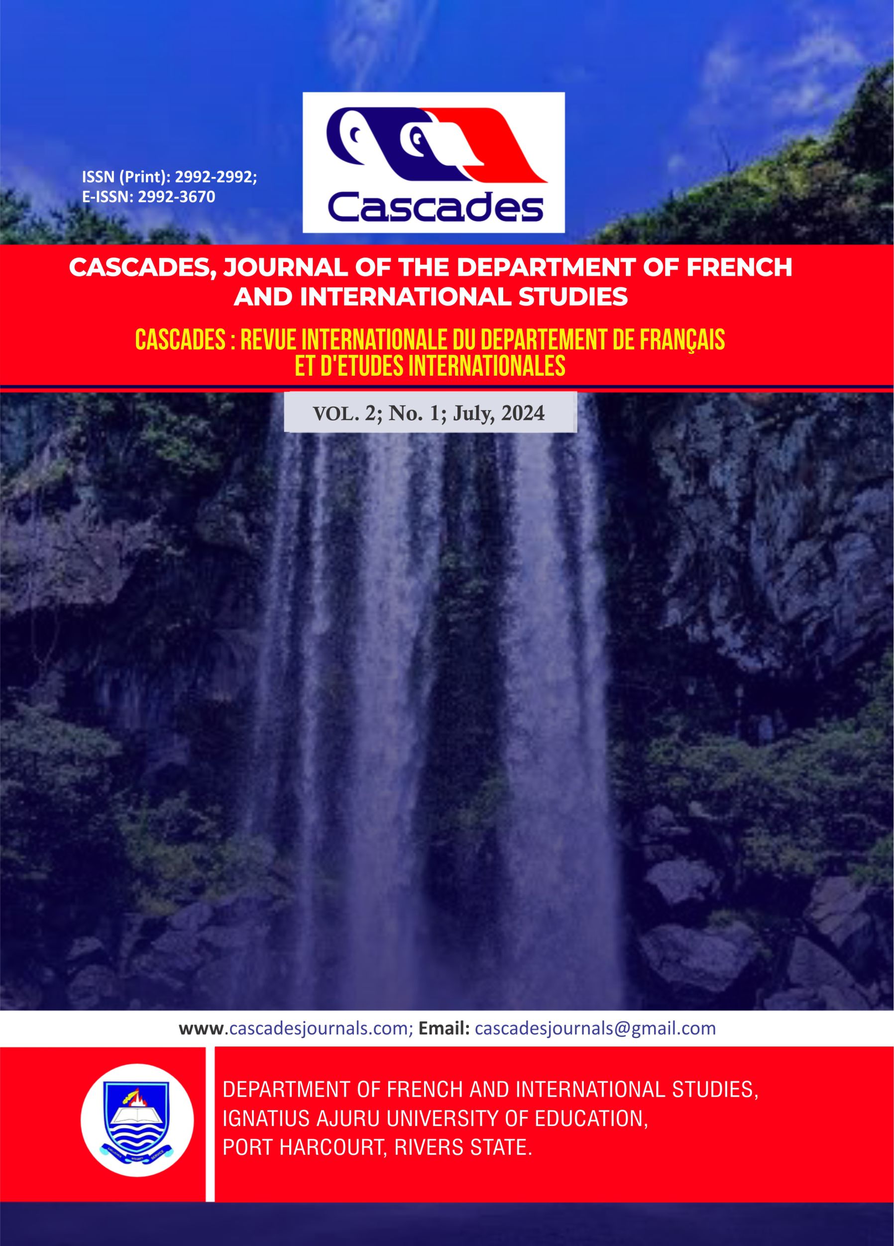 					Afficher Vol. 2 No 1 (2024): CASCADES VOLUME 2 ISSUE 1 2024
				